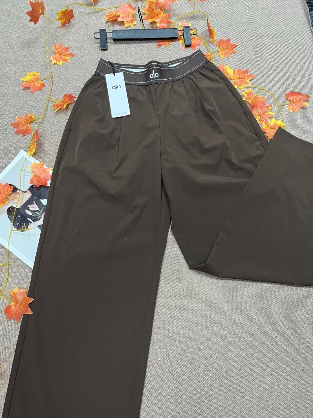 ALO Yoga🧣 Suit Up Trouser Coffee Brown (Regular) Relaxed Fit🥾 - Picture 5 of 8